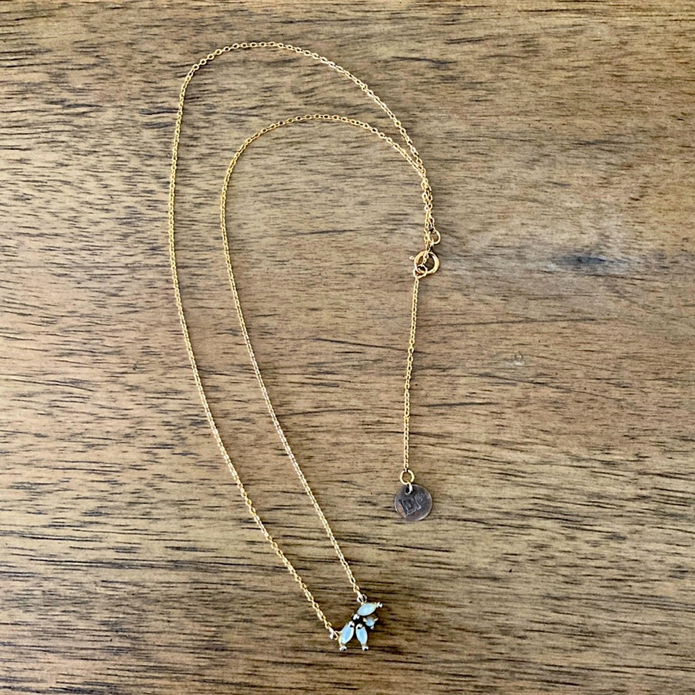 Laurie Fleming Anais Mother of Pearl Necklace 14k Yellow Gold